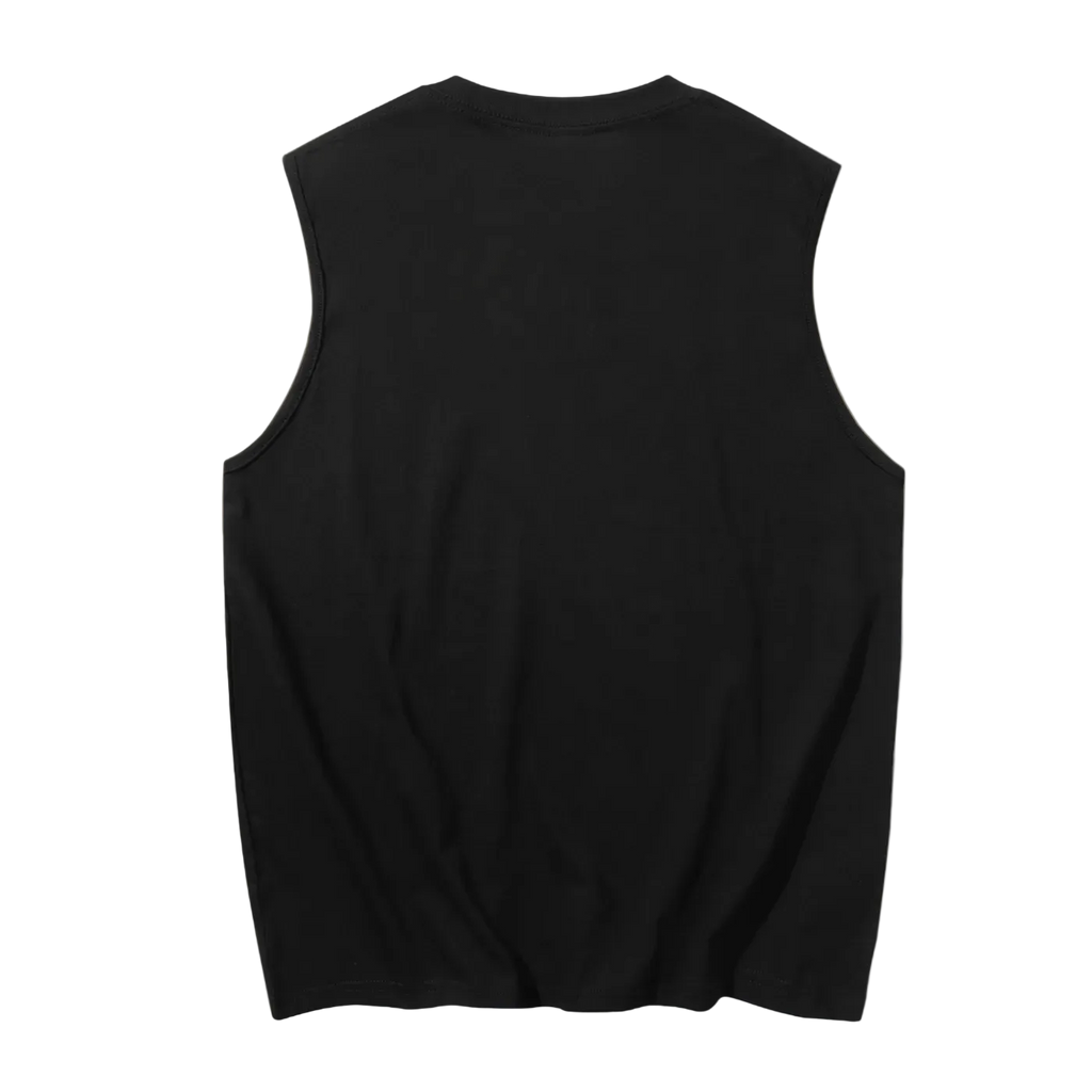 Black sleeveless shirt 