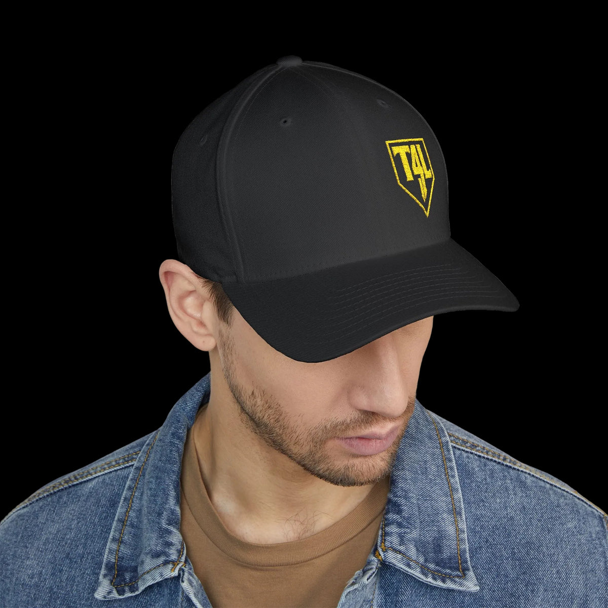 T4L Embroidered Baseball Cap — Closed-Back