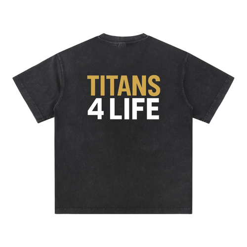 Titans 4 Life - Snow Washed V-Neck T-Shirt